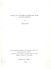 Tapa de Strategic policy assessment and Congressional reform