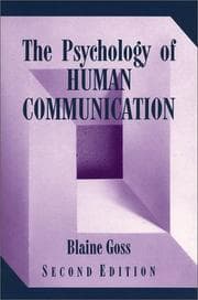 Tapa de The Psychology of Human Communication