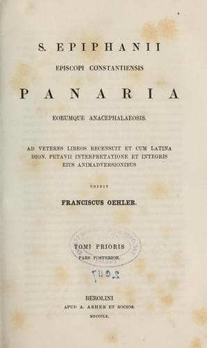 Tapa de Corporis haereseologici