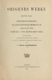 Tapa de Origenes Werke