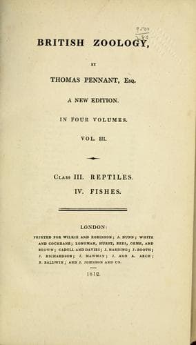 Tapa de British zoology