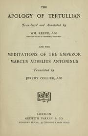 Tapa de The apology of Tertullian
