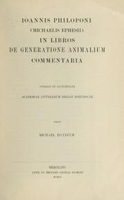Tapa de In libros De generatione animalium commentaria ...