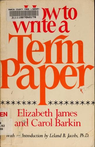 Tapa de How to write a term paper
