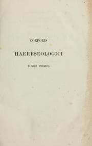 Tapa de Corporis haereseologici