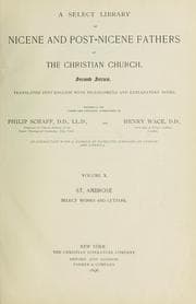 Tapa de A Select library of Nicene and post-Nicene fathers of the Christian church