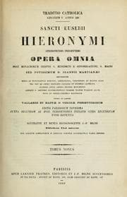 Tapa de Sancti Eusebii Hieronymi stridonensis presbyteri Opera omnia
