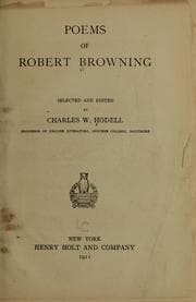 Tapa de Poems of Robert Browning