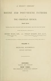Tapa de A Select library of Nicene and post-Nicene fathers of the Christian church