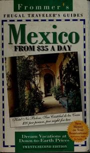 Tapa de Frommer's 96 frugal traveller's guides, Mexico from $35 a day