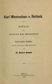 Tapa de Karl Wenceslaus v. Rotteck