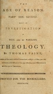 Tapa de The age of reason