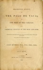 Tapa de A descriptive account of the palo de vaca