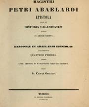 Tapa de Magistri Petri Abaelardi epistola quae est Historia calamitatum