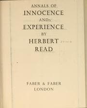 Tapa de Annals of innocence and experience
