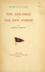 Tapa de The children of the New Forest