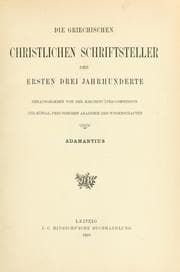 Tapa de Der dialog des Adamantius