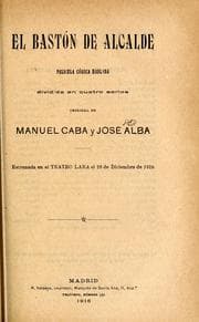 Tapa de El bastón de Alcalde
