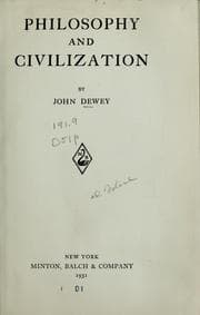 Tapa de Philosophy and civilization