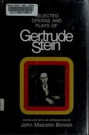 Tapa de Selected operas & plays of Gertrude Stein
