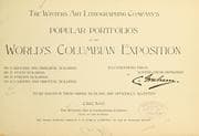 Tapa de The Winters art lithographing company's popular portfolios of the World's Columbian exposition