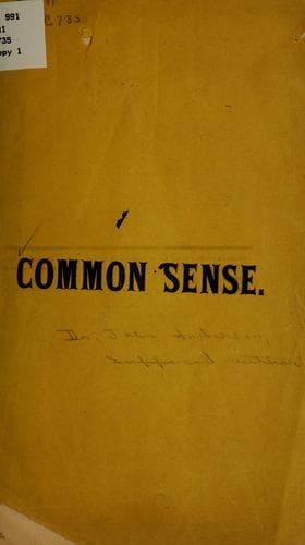Tapa de Common sense
