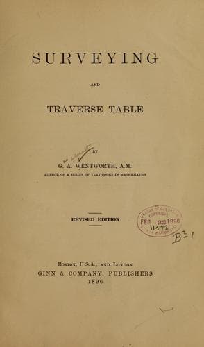 Tapa de Surveying and traverse table...