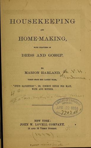 Tapa de Housekeeping and home-making