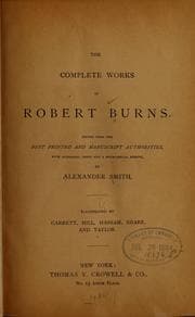 Tapa de The complete works of Robert Burns