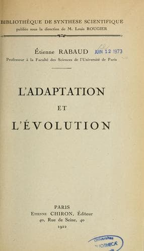 Tapa de L'Adaptation et l'évolution