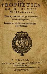 Tapa de Les propheties de M. Michel Nostradamvs