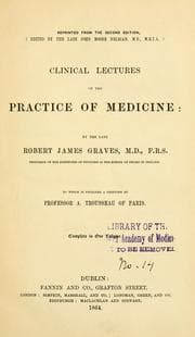 Tapa de Clinical lectures on the practice of medicine