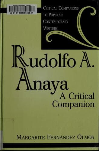Tapa de Rudolfo A. Anaya