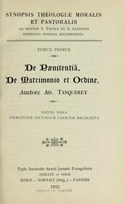 Tapa de Synopsis theologiae moralis et pastoralis