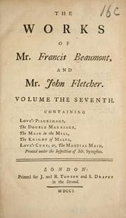 Tapa de The works of Francis Beaumont and John Fletcher