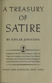 Tapa de A treasury of satire