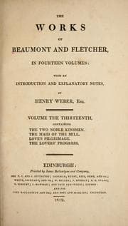 Tapa de The works of Beaumont and Fletcher
