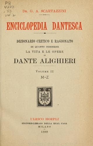 Tapa de Enciclopedia Dantesca