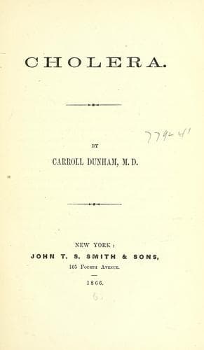 Tapa de Cholera