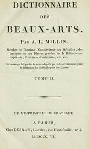 Tapa de Dictionnaire des beaux-arts