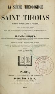 Tapa de La somme théologique de Saint Thomas
