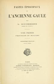 Tapa de Fastes épiscopaux de l'ancienne Gaule