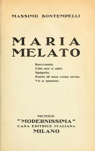 Tapa de Maria Melato
