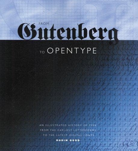 Tapa de From Gutenberg to opentype