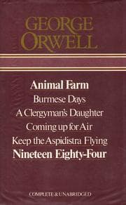 Tapa de Novels (Animal Farm / Burmese Days / Clergyman's Daughter / Coming Up for Air / Keep the Aspidistra Flying / Nineteen Eighty-Four)