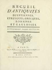 Tapa de Recueil d'antiquités egyptiennes, etrusques, grecques et romaines