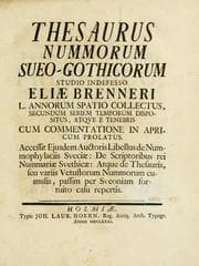 Tapa de Thesaurus nummorum sueo-gothicorum