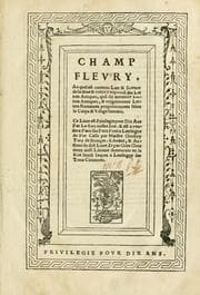 Tapa de Champ fleury