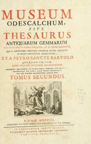 Tapa de Museum Odescalchum, sive, Thesaurus antiquarum gemmarum
