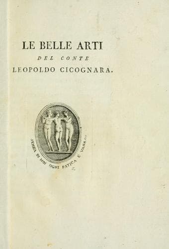 Tapa de Le belle arti